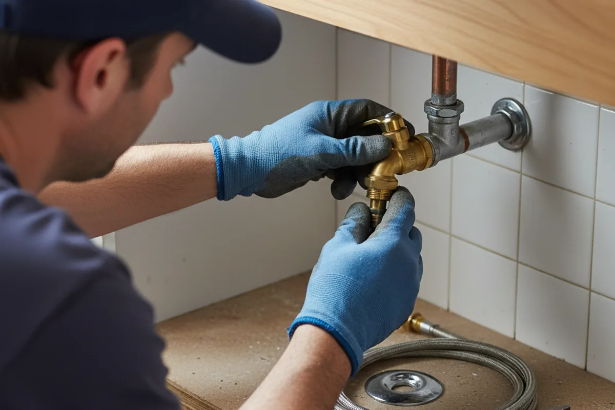 Shutoff valve and fitting work during Emergency Plumbing in Avondale Estates